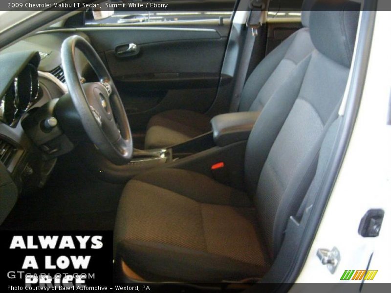 Summit White / Ebony 2009 Chevrolet Malibu LT Sedan