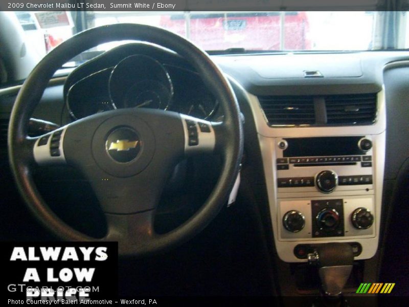 Summit White / Ebony 2009 Chevrolet Malibu LT Sedan