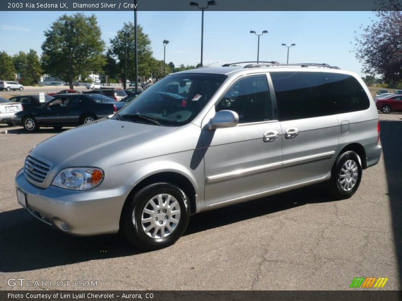 Diamond Silver / Gray 2003 Kia Sedona LX