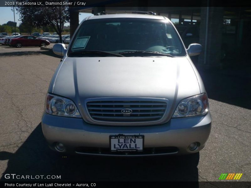 Diamond Silver / Gray 2003 Kia Sedona LX