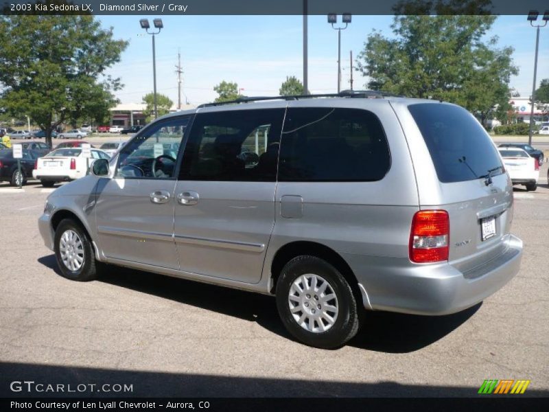 Diamond Silver / Gray 2003 Kia Sedona LX