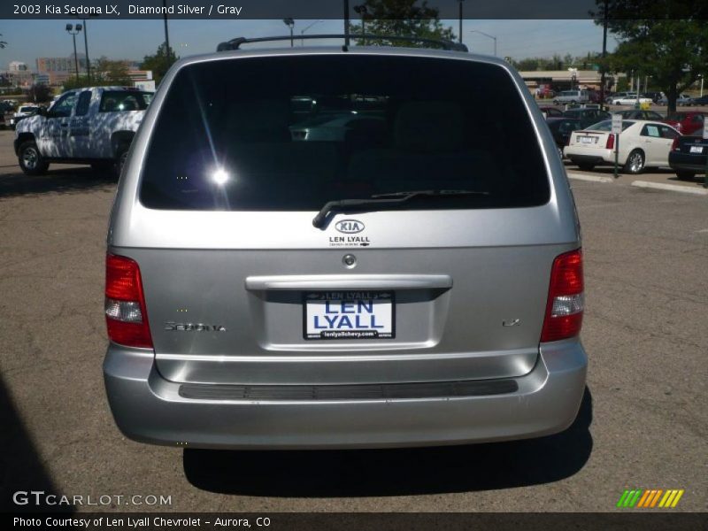 Diamond Silver / Gray 2003 Kia Sedona LX