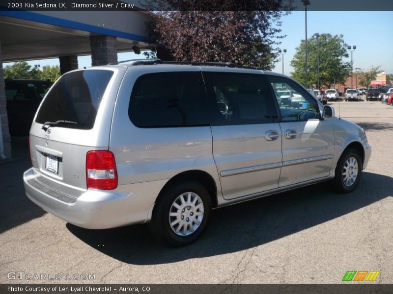 Diamond Silver / Gray 2003 Kia Sedona LX