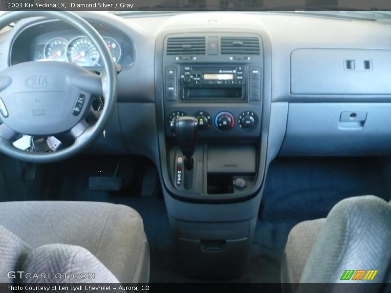 Diamond Silver / Gray 2003 Kia Sedona LX