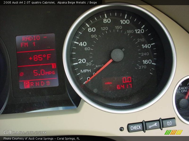 Alpaka Beige Metallic / Beige 2008 Audi A4 2.0T quattro Cabriolet
