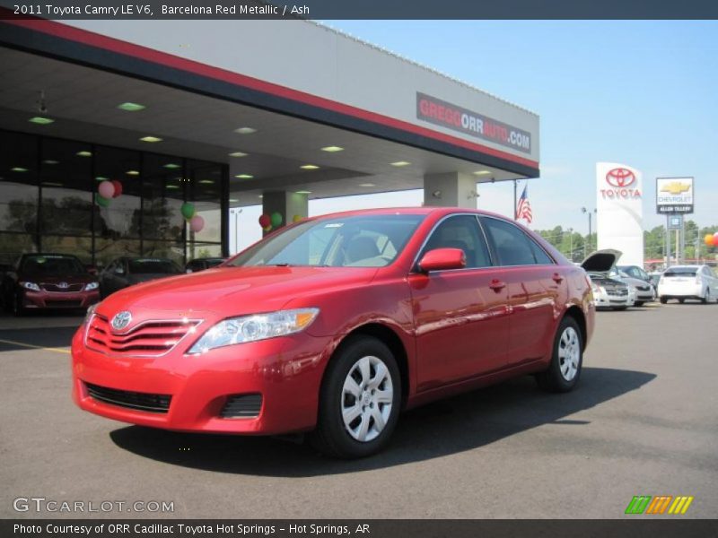 Barcelona Red Metallic / Ash 2011 Toyota Camry LE V6