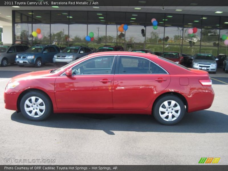 Barcelona Red Metallic / Ash 2011 Toyota Camry LE V6