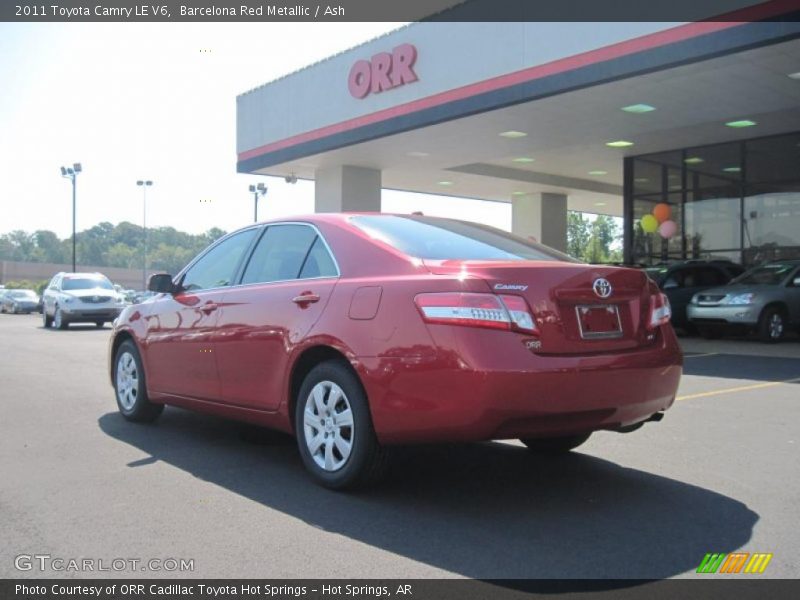 Barcelona Red Metallic / Ash 2011 Toyota Camry LE V6