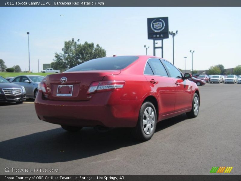 Barcelona Red Metallic / Ash 2011 Toyota Camry LE V6