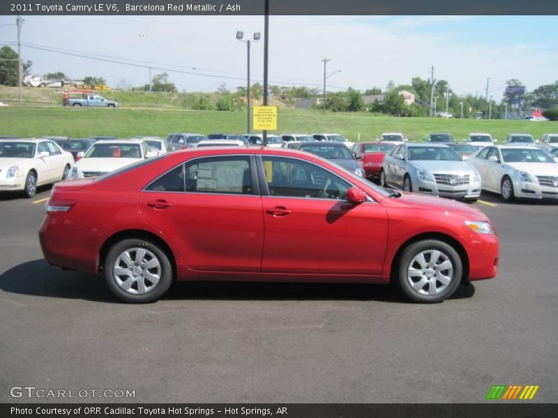 Barcelona Red Metallic / Ash 2011 Toyota Camry LE V6