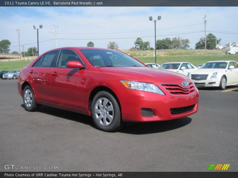 Barcelona Red Metallic / Ash 2011 Toyota Camry LE V6