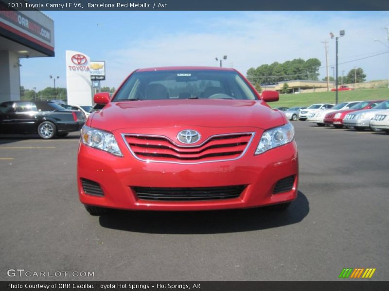 Barcelona Red Metallic / Ash 2011 Toyota Camry LE V6