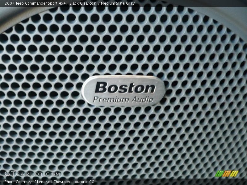 Black Clearcoat / Medium Slate Gray 2007 Jeep Commander Sport 4x4