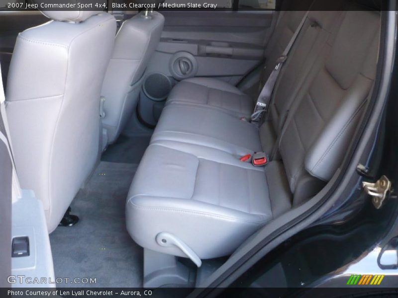 Black Clearcoat / Medium Slate Gray 2007 Jeep Commander Sport 4x4