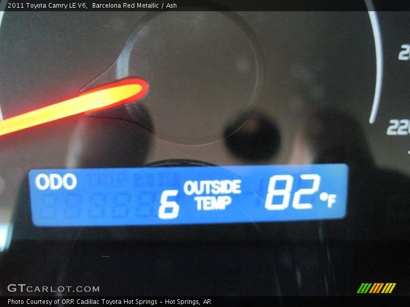 Barcelona Red Metallic / Ash 2011 Toyota Camry LE V6