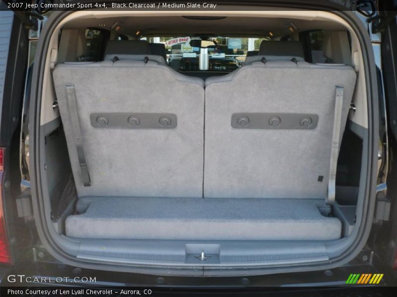 Black Clearcoat / Medium Slate Gray 2007 Jeep Commander Sport 4x4