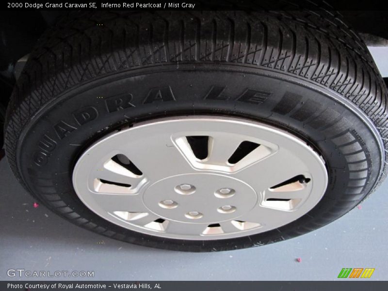 Inferno Red Pearlcoat / Mist Gray 2000 Dodge Grand Caravan SE