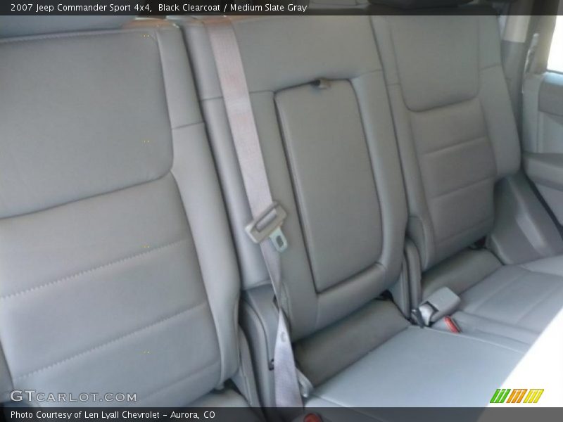 Black Clearcoat / Medium Slate Gray 2007 Jeep Commander Sport 4x4