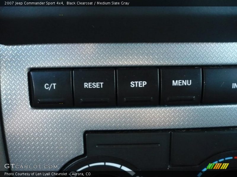Black Clearcoat / Medium Slate Gray 2007 Jeep Commander Sport 4x4