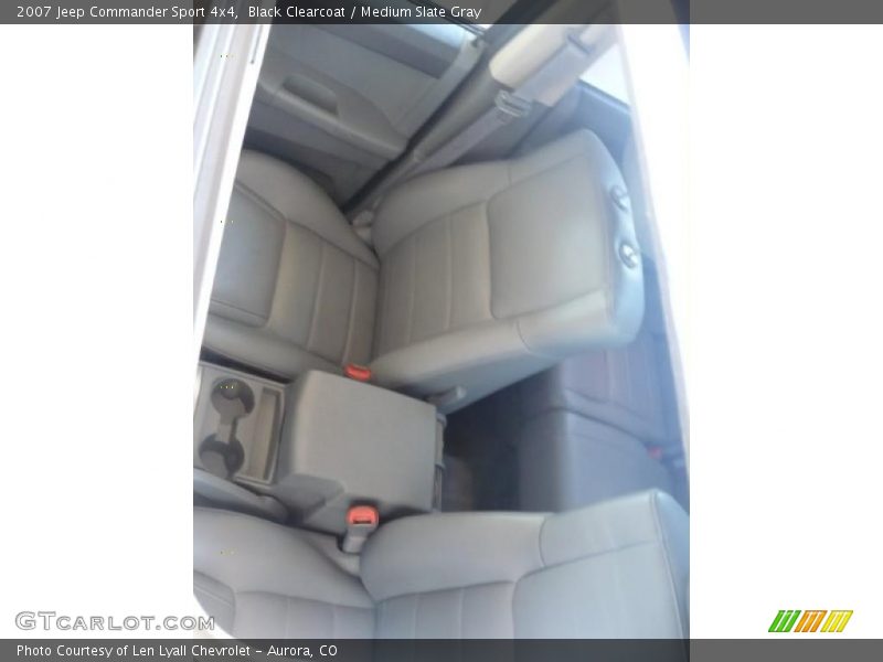 Black Clearcoat / Medium Slate Gray 2007 Jeep Commander Sport 4x4