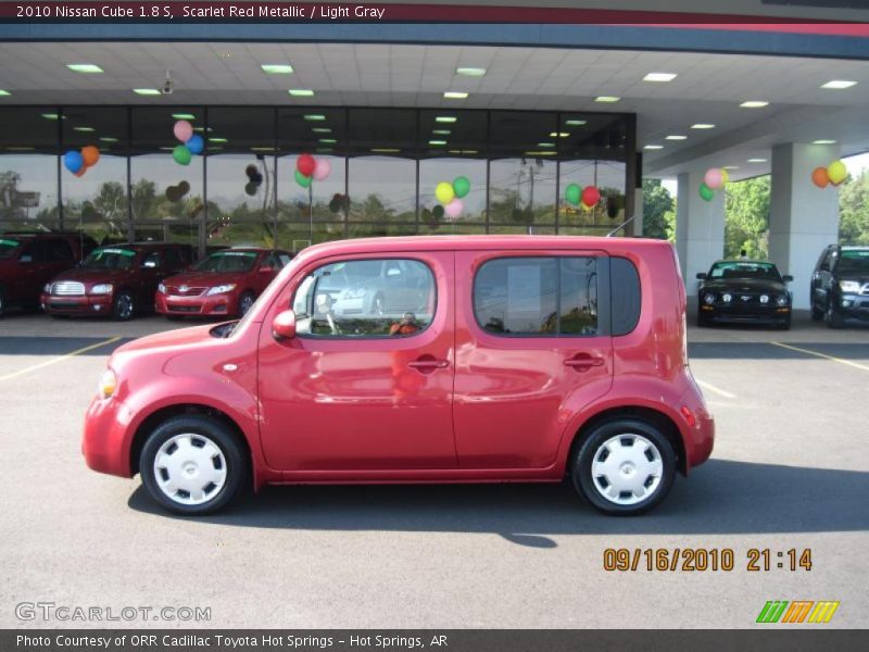 Scarlet Red Metallic / Light Gray 2010 Nissan Cube 1.8 S