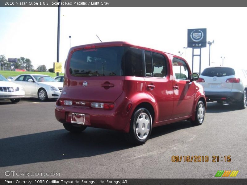 Scarlet Red Metallic / Light Gray 2010 Nissan Cube 1.8 S