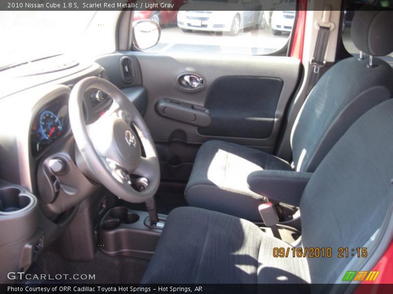 Scarlet Red Metallic / Light Gray 2010 Nissan Cube 1.8 S