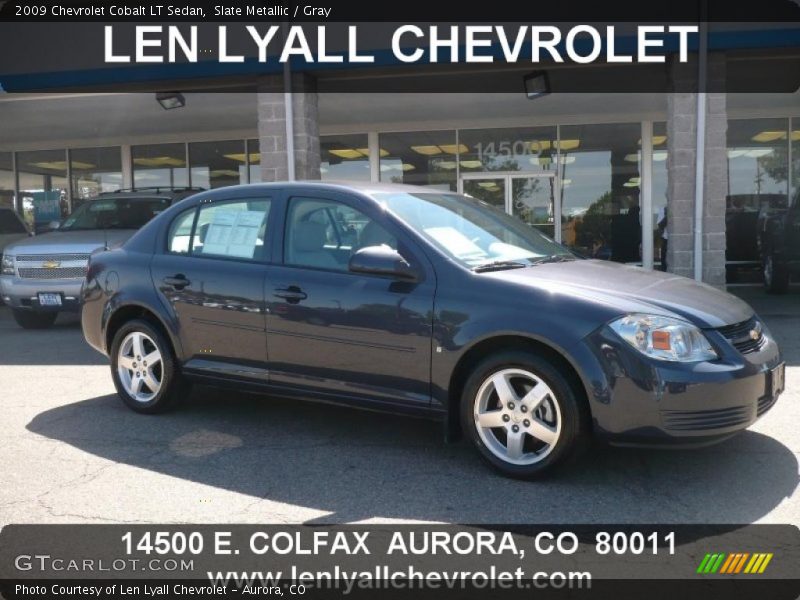 Slate Metallic / Gray 2009 Chevrolet Cobalt LT Sedan