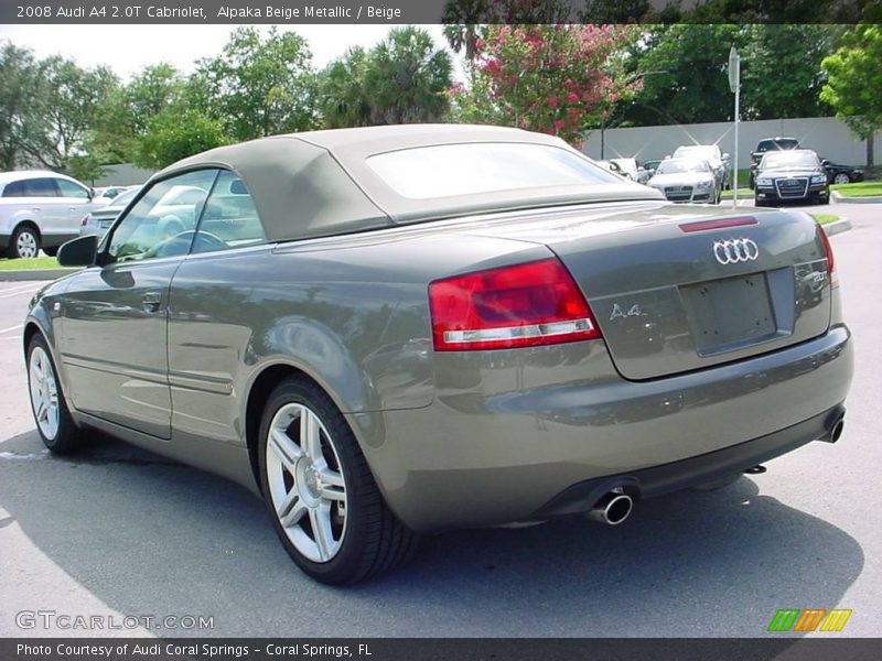 Alpaka Beige Metallic / Beige 2008 Audi A4 2.0T Cabriolet