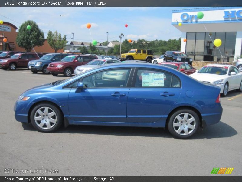 Royal Blue Pearl / Gray 2011 Honda Accord LX-P Sedan