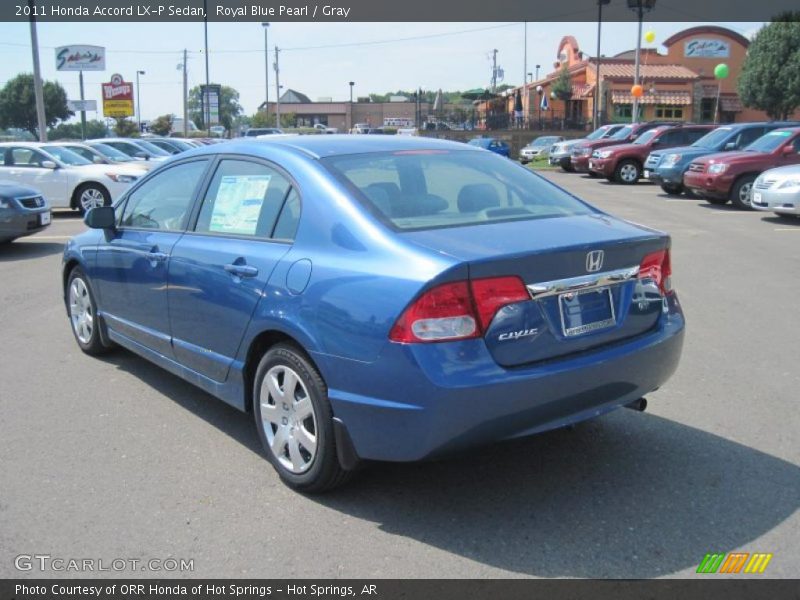 Royal Blue Pearl / Gray 2011 Honda Accord LX-P Sedan