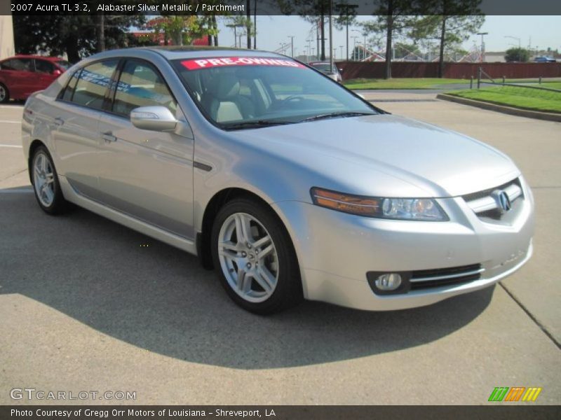 Alabaster Silver Metallic / Parchment 2007 Acura TL 3.2