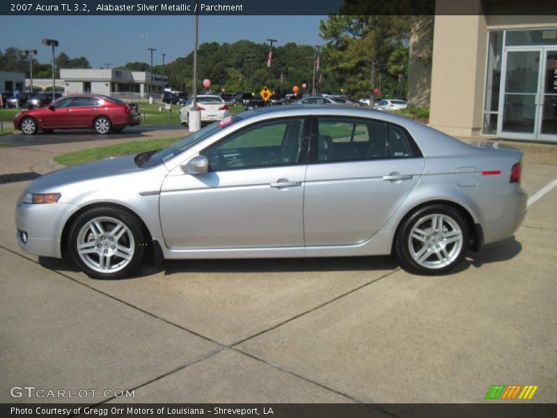 Alabaster Silver Metallic / Parchment 2007 Acura TL 3.2