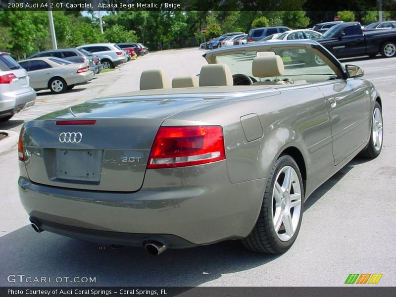 Alpaka Beige Metallic / Beige 2008 Audi A4 2.0T Cabriolet