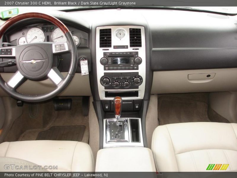 Brilliant Black / Dark Slate Gray/Light Graystone 2007 Chrysler 300 C HEMI