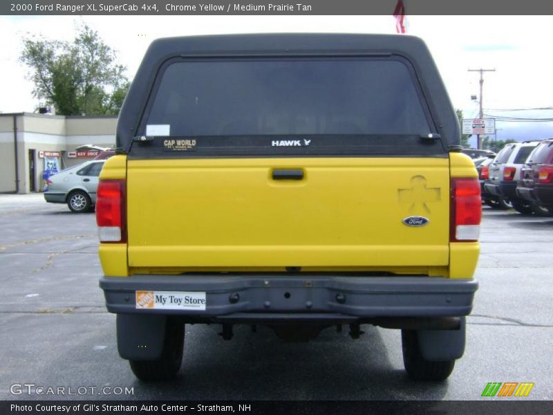 Chrome Yellow / Medium Prairie Tan 2000 Ford Ranger XL SuperCab 4x4