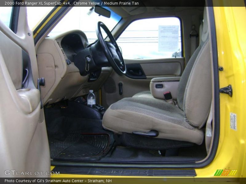 Chrome Yellow / Medium Prairie Tan 2000 Ford Ranger XL SuperCab 4x4