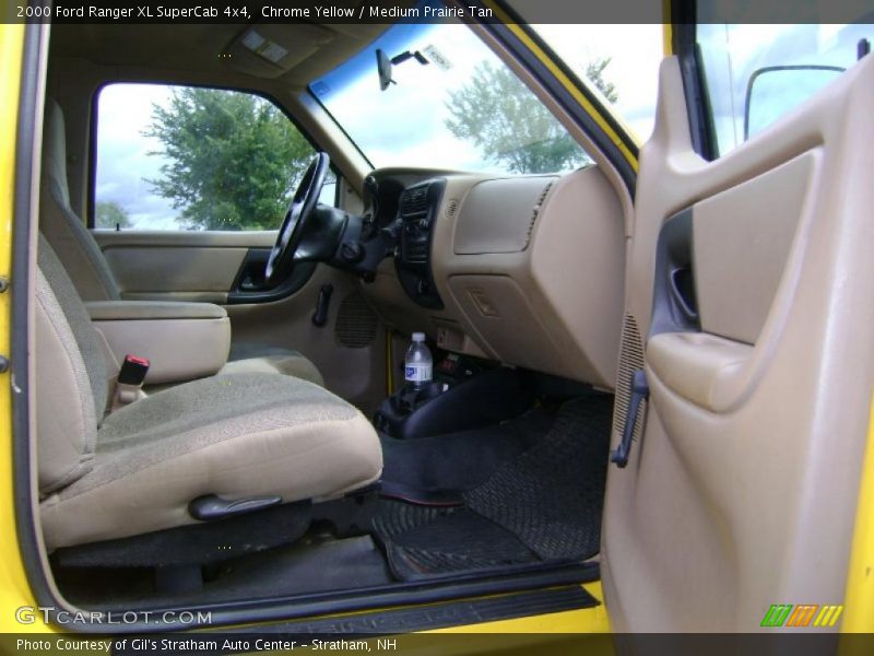 Chrome Yellow / Medium Prairie Tan 2000 Ford Ranger XL SuperCab 4x4