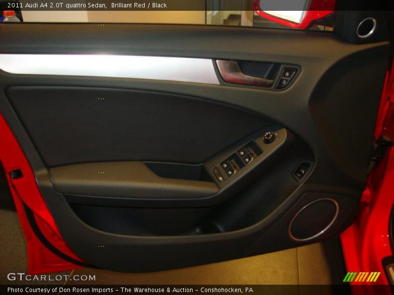 Brilliant Red / Black 2011 Audi A4 2.0T quattro Sedan