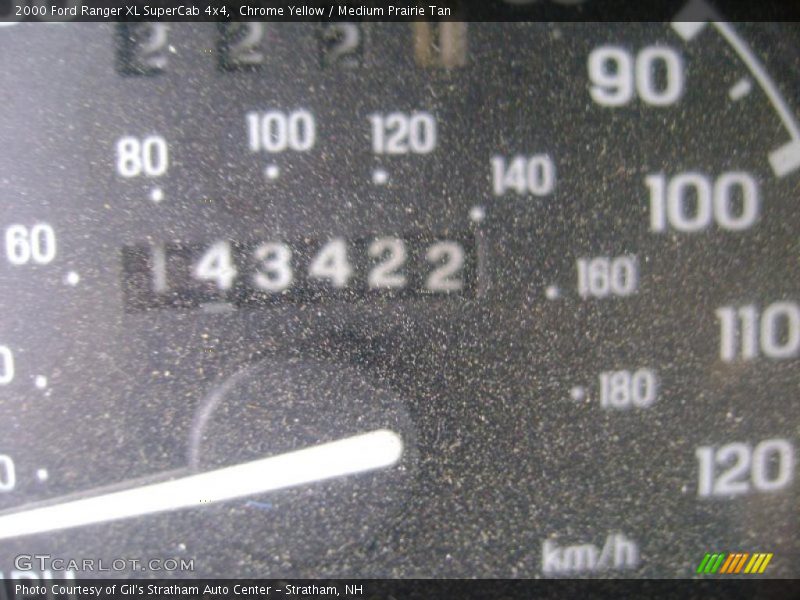 Chrome Yellow / Medium Prairie Tan 2000 Ford Ranger XL SuperCab 4x4