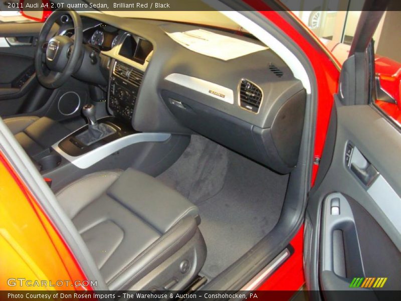 Brilliant Red / Black 2011 Audi A4 2.0T quattro Sedan