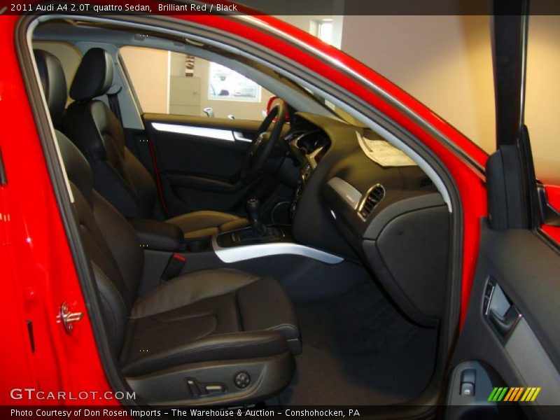 Brilliant Red / Black 2011 Audi A4 2.0T quattro Sedan