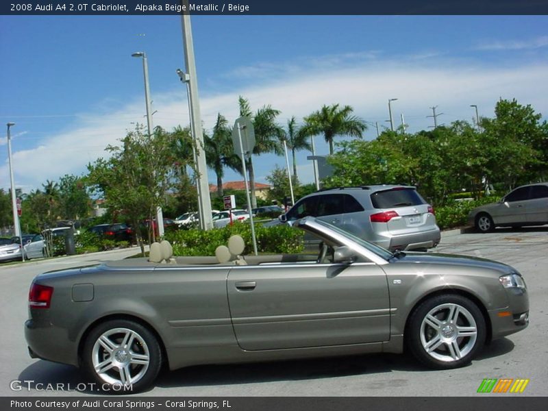 Alpaka Beige Metallic / Beige 2008 Audi A4 2.0T Cabriolet