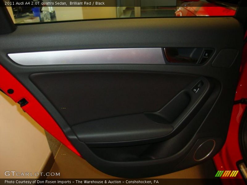 Brilliant Red / Black 2011 Audi A4 2.0T quattro Sedan