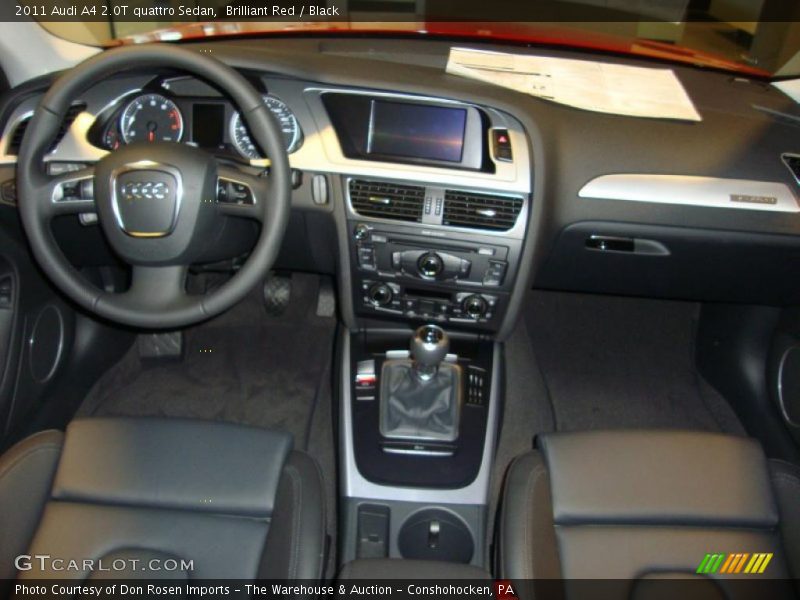 Brilliant Red / Black 2011 Audi A4 2.0T quattro Sedan