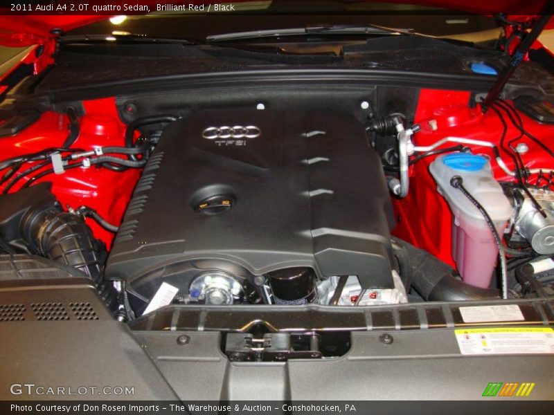 Brilliant Red / Black 2011 Audi A4 2.0T quattro Sedan