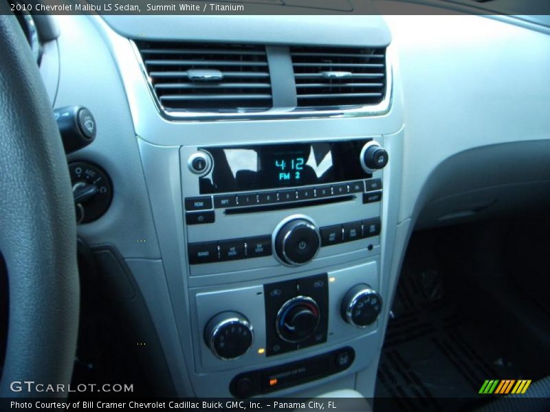 Summit White / Titanium 2010 Chevrolet Malibu LS Sedan