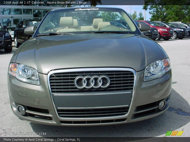 Alpaka Beige Metallic / Beige 2008 Audi A4 2.0T Cabriolet