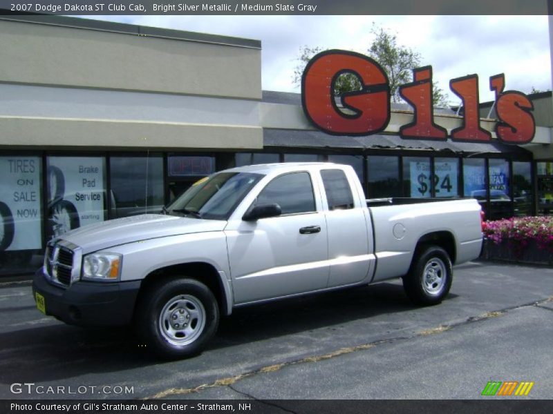 Bright Silver Metallic / Medium Slate Gray 2007 Dodge Dakota ST Club Cab
