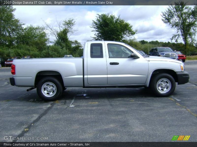 Bright Silver Metallic / Medium Slate Gray 2007 Dodge Dakota ST Club Cab